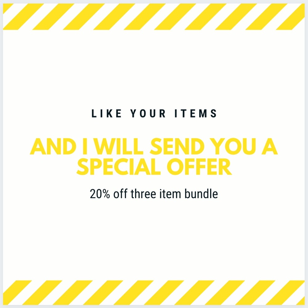 Like your favorite items for a special offer!!!